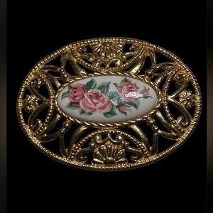 Vintage Avon Rose Garland Brooch